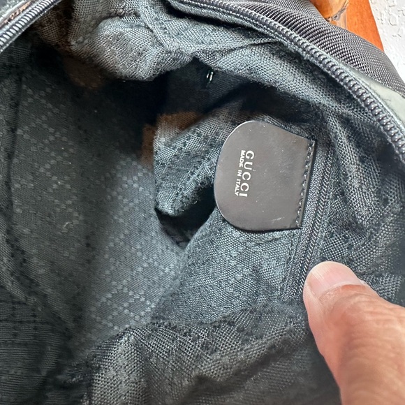 Auth GUCCI Bamboo Nylon Black
 Handbag - Picture 9 of 14